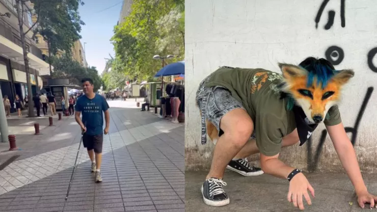 VIDEO: Hombre con discapacidad visual busca ‘Therian’ como perro guía en Chile