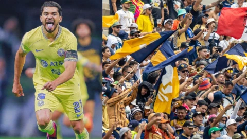 Henry Martín se burla de la afición de Pumas cantando el Goya