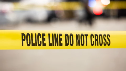 Imagen de un cordón policial