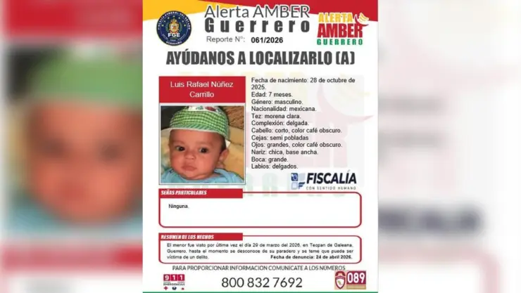Luis Rafael Núñez Carrillo desaparecido