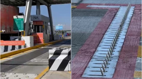 sistema ponchallantas Circuito Exterior Mexiquense