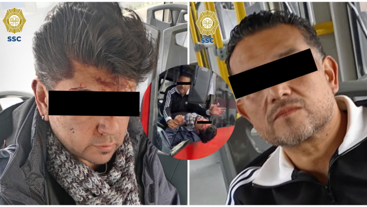 VIDEO: Usuarios del Metrobús CDMX pelean brutalmente hasta romper un vidrio