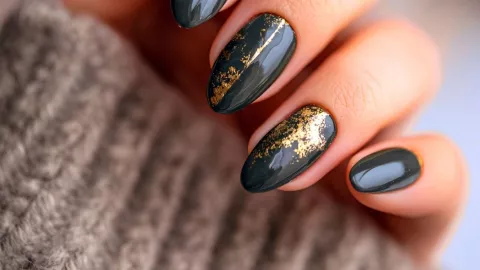 uñas acrilicas verdes