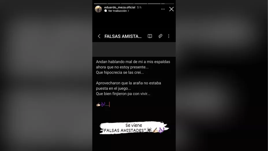 Yo sí fui real, Eduardo Meza arremete contra excompañeros académicos