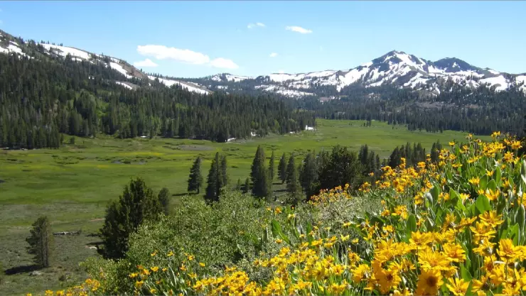 la impresionante vista del condado en California