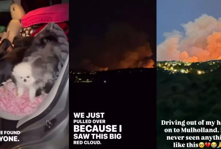 Historias de Instagram de Paris Hilton Incendios California 2025