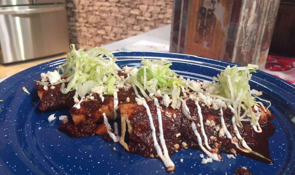 Enchiladas de picadillo