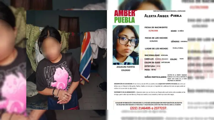 Encuentran a menor en Cancún; la reportaron como desaparecida en puebla