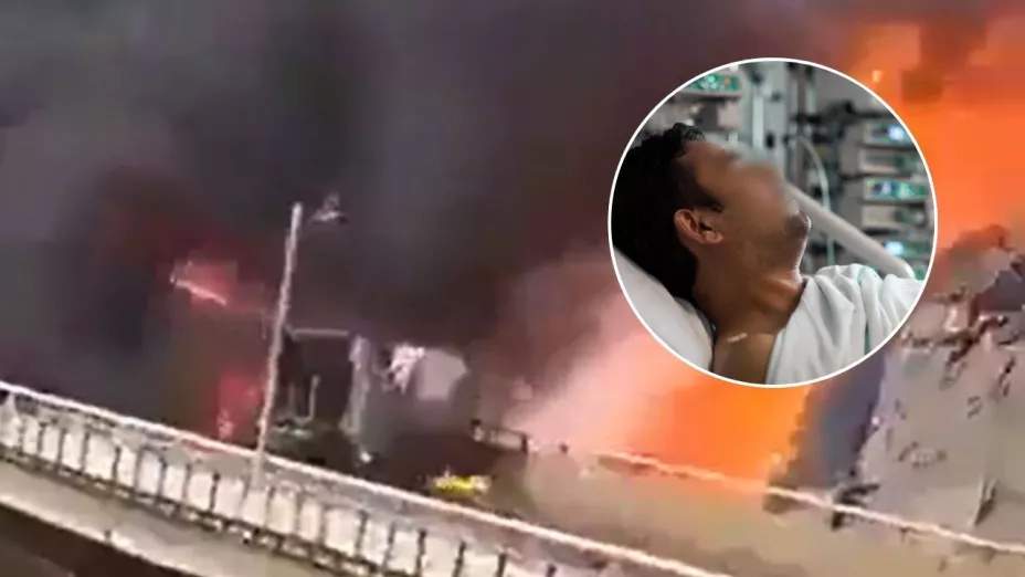 El peregrino habría escapado por la puerta principal segundos después del impacto