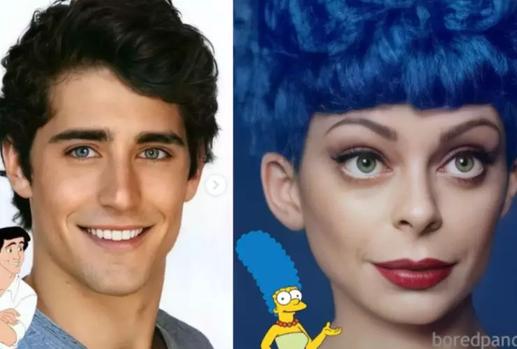 personajes animados vida real