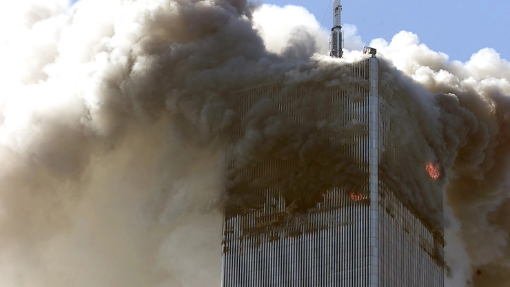 Torres Gemelas del WTC en Nueva York, el 11 de septiembre de 2001.