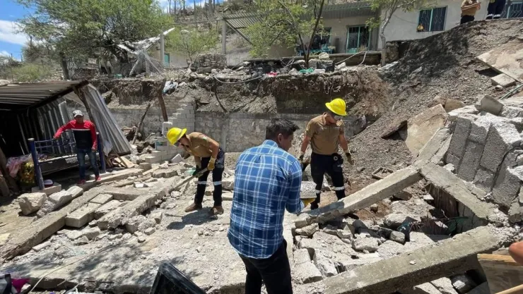 Lluvias destruyen viviendas en Zapotitlán, Puebla; severos daños en la Mixteca