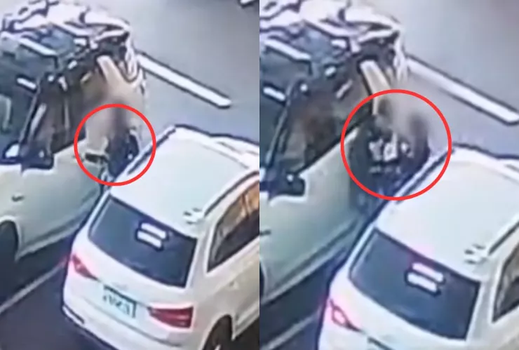 Estremecedor VIDEO | Captan momento en que una mujer es secuestrada por sujetos armados en un estacionamiento público