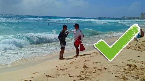 Estas son las playas de Cancún en las que puedes nadar HOY 22 de febrero de 2026.webp