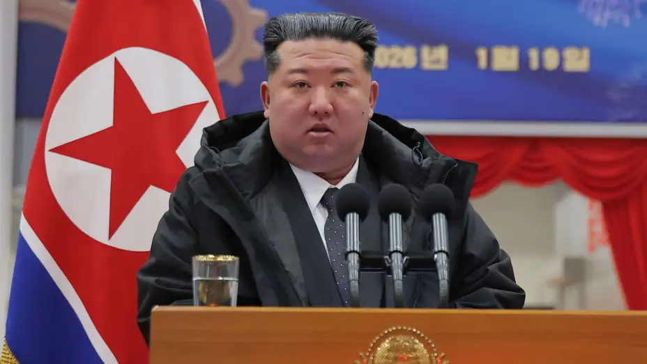 Kim Jong Un, líder de Norcorea da un discurso en Pyongyang.