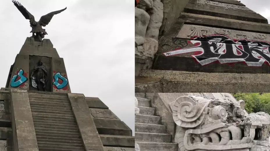 Grafitean Monumento a La Raza