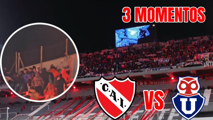 Independiente - U de Chile: los 3 momentos que transformaron un partido de futbol en pelea campal
