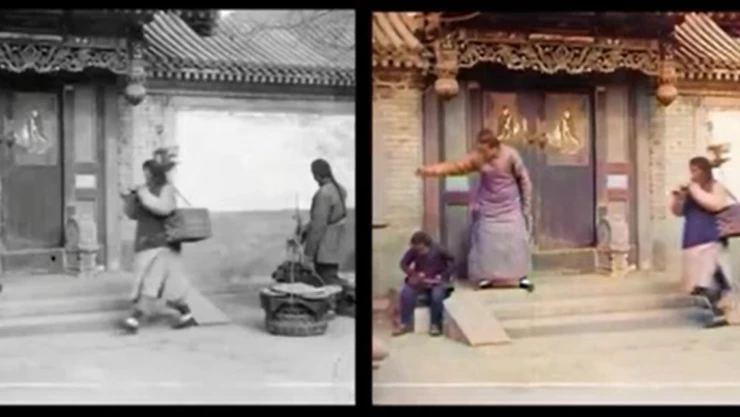 inteligencia artificial imágenes antiguas china