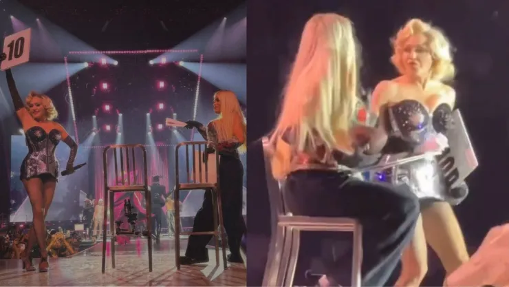 Madonna y Wendy Guevara en concierto