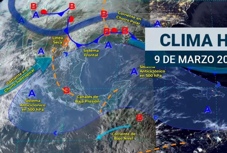 Clima en México 9 de marzo 