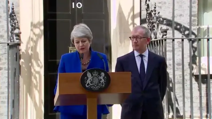 theresa May se despide del 10 de Downing Street