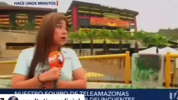 ‘Estamos en vivo’ Asaltan a reportera en plena transmisión