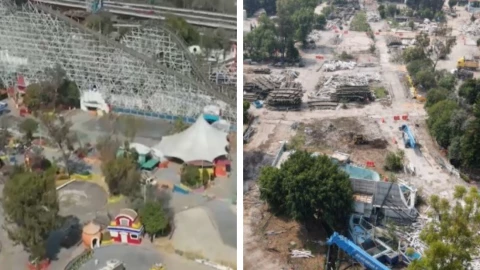 montaña rusa Chapultepec desmantelamiento