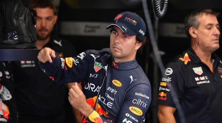 Checo Pérez en el Gran Premio de Italia