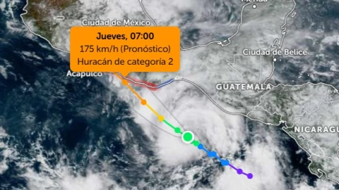 trayectoria tormenta tropical Erick posible huracán