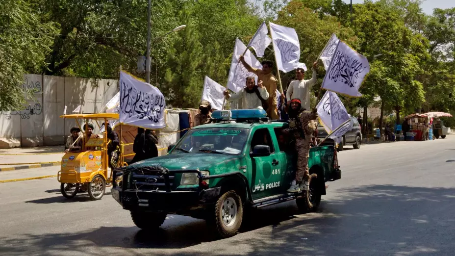 Simpatizantes del talibán en Afganistán.