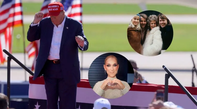 donald-trump-abba-celine-dion-cantantes