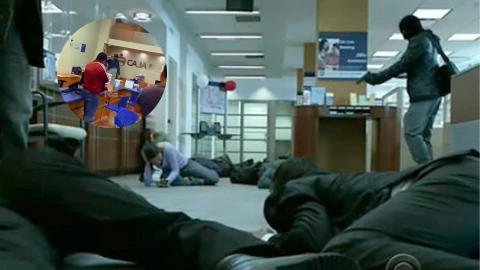 IMAGEN NO APTA PARA SENSIBLES Asaltante muere tras intento de robo en banco.png