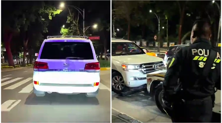Mujer andaba por CDMX invadiendo carril del Metrobús y descubren que debía 200 multas.