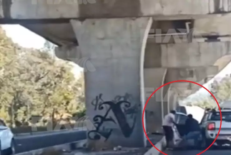 golpiza autopista México-Puebla