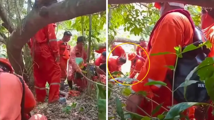 Compañeros intentaron auxiliar al trabajador tras sacarlo del agua