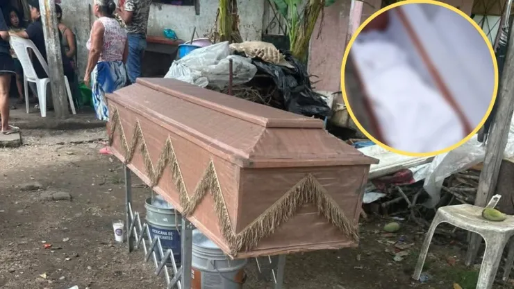 Mujer desenterrada