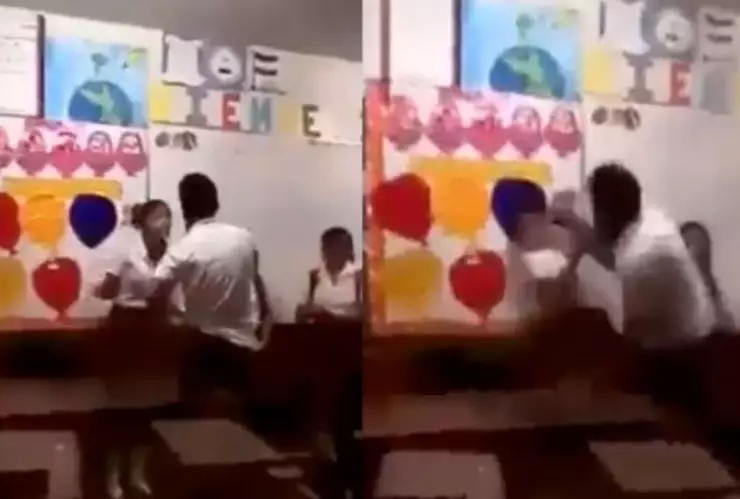 Joven golpea a su novia en un salón de clases en León Guanajuato.jpg