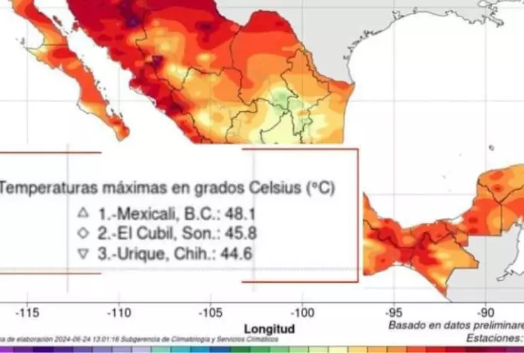 Mexicali récords temperaturas