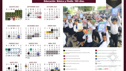 Calendario Escolar Chiapas 2025