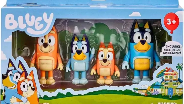 Juguetes de Bluey y Peppa Pig