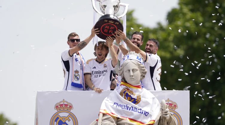 Real Madrid celebra en Las Cibeles