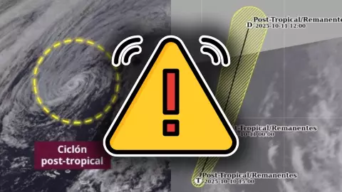 ¿En dónde está ‘Karen’? Esta es la ubicación del ciclón post-tropical que avanza en el Atlántico