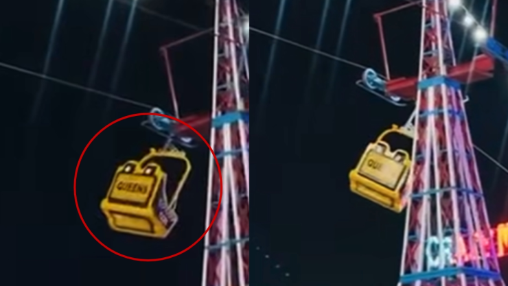 Falla en juego mecánico causa terror