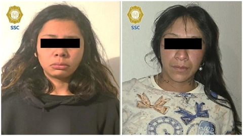 Dos presuntas implicadas en el asesinato de un padre hijo en Cuajimalpa fueron detenidas.