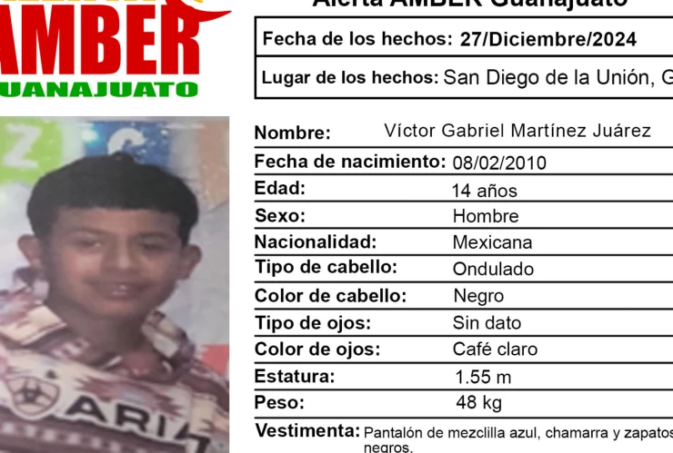 Desaparece Víctor Gabriel Martínez Juárez, menor de 14 años en San Diego de la Unión; activan Alerta AMBER.png