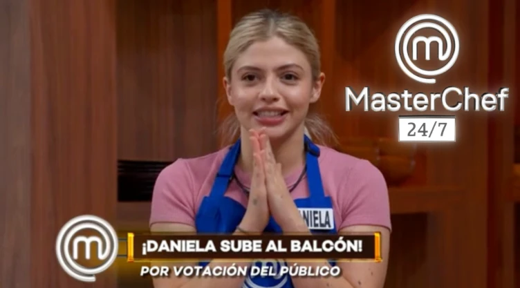 Daniela fue salvada por el público en MasterChef 24/7