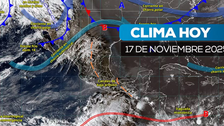 Alerta por clima en México: Frente frío provocará nieve, lluvias fuertes y vientos hoy 17 de noviembre