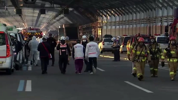 incendio Corea del Sur tunel