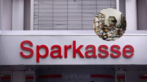 Fotos del banco alemán Sparkasse.