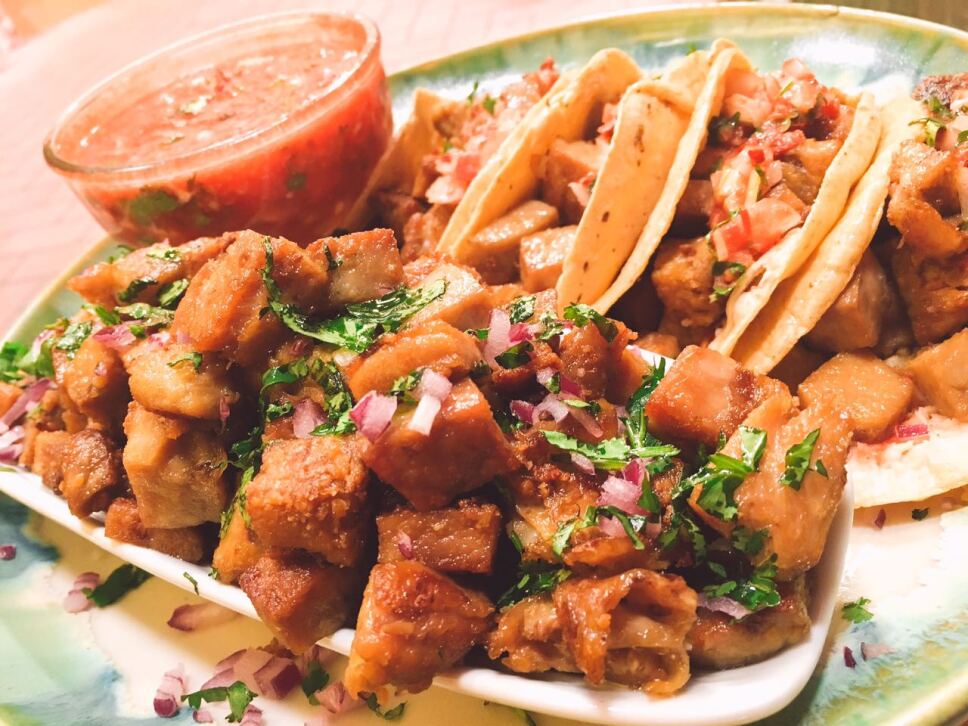 Tacos de ubre, cocineros mexicanos